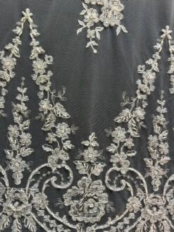 Ivory Beaded Lace - Lauren -Elegance in Lace Lauren