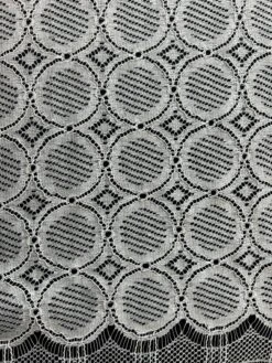 White Corded Chantilly Lace - Lucette -Elegance in Lace Lucette