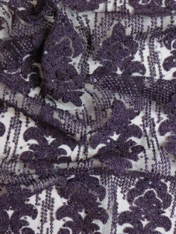 Purple Embroidered Lace – Mara -Elegance in Lace MaraPurple