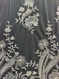 Ivory Beaded Lace - Martha -Elegance in Lace Martha