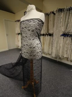 Navy Corded Lace - Leanne -Elegance in Lace MidnightLace Leanne 1