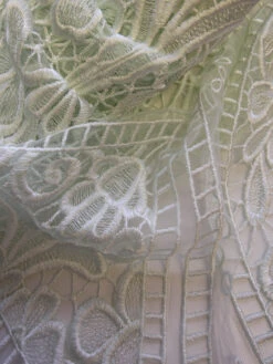 Mint Embroidered Lace - Nyla -Elegance in Lace MintLace Nyla CloseUp