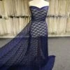 Navy Blue Stretch Lace - Yvonne 1 Navy Blue Stretch Lace - Yvonne -Elegance in Lace NavyBridalLace Yvonne 247dcd52 b988 4602 8887 44269f8376c9