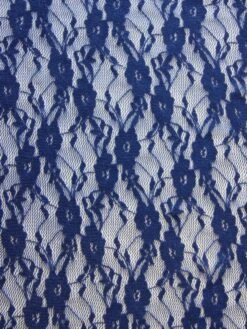 Navy Blue Stretch Lace - Yvonne -Elegance in Lace NavyLace Yvonne