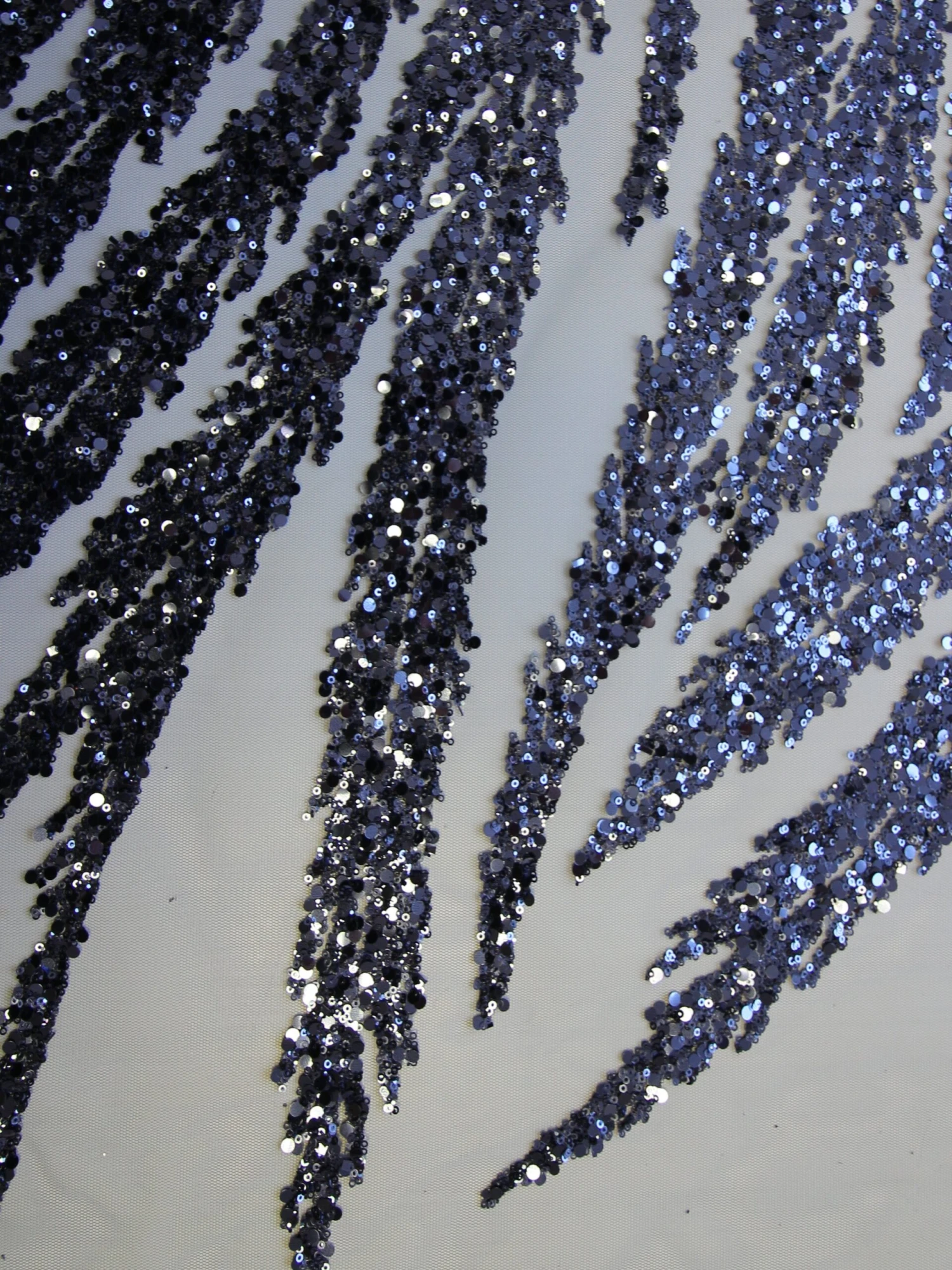 Navy Sequin Glitter Lace - Divine 4 Navy Sequin Glitter Lace - Divine - Image 2