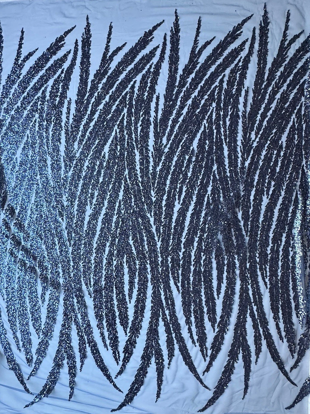 Navy Sequin Glitter Lace - Divine 9 Navy Sequin Glitter Lace - Divine - Image 7