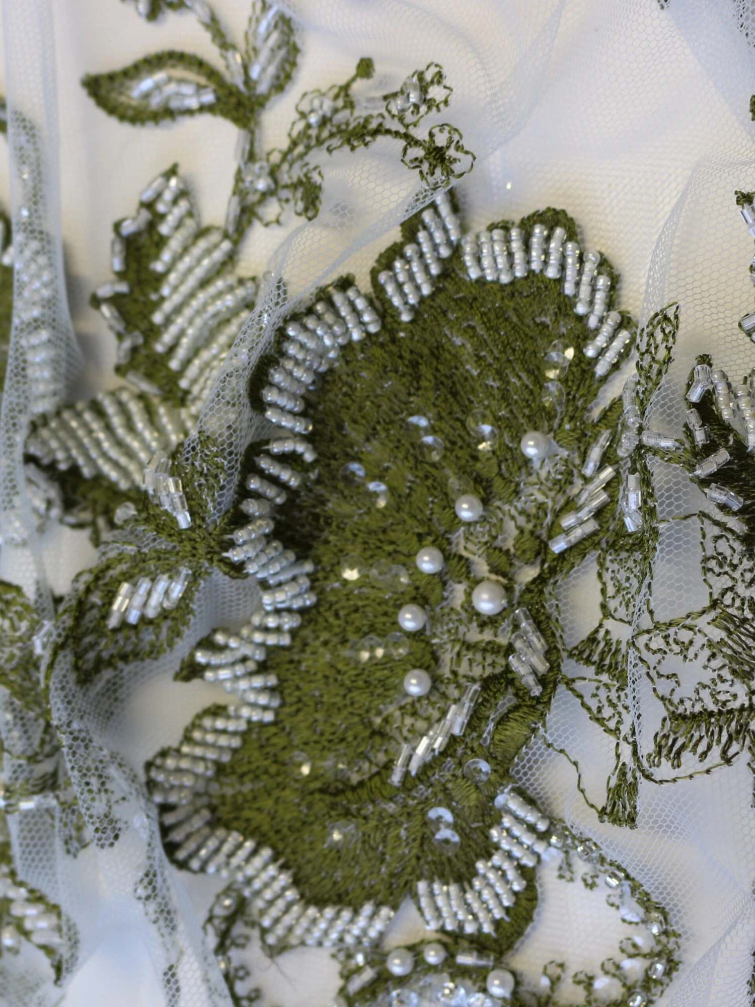 Olive Green Lace - Roberta 5 Olive Green Lace - Roberta - Image 3