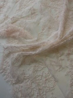 Pink Chantilly Lace - Westlyn -Elegance in Lace PInkChantillyLace Westlyn closeup