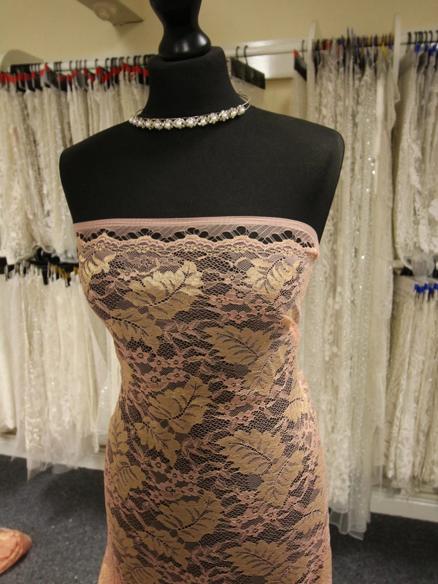 Peach Raschel Lace - Wren 9 Peach Raschel Lace - Wren - Image 7