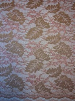 Peach Raschel Lace - Wren 11 Peach Raschel Lace - Wren -Elegance in Lace PeachaandGoldLace Wren