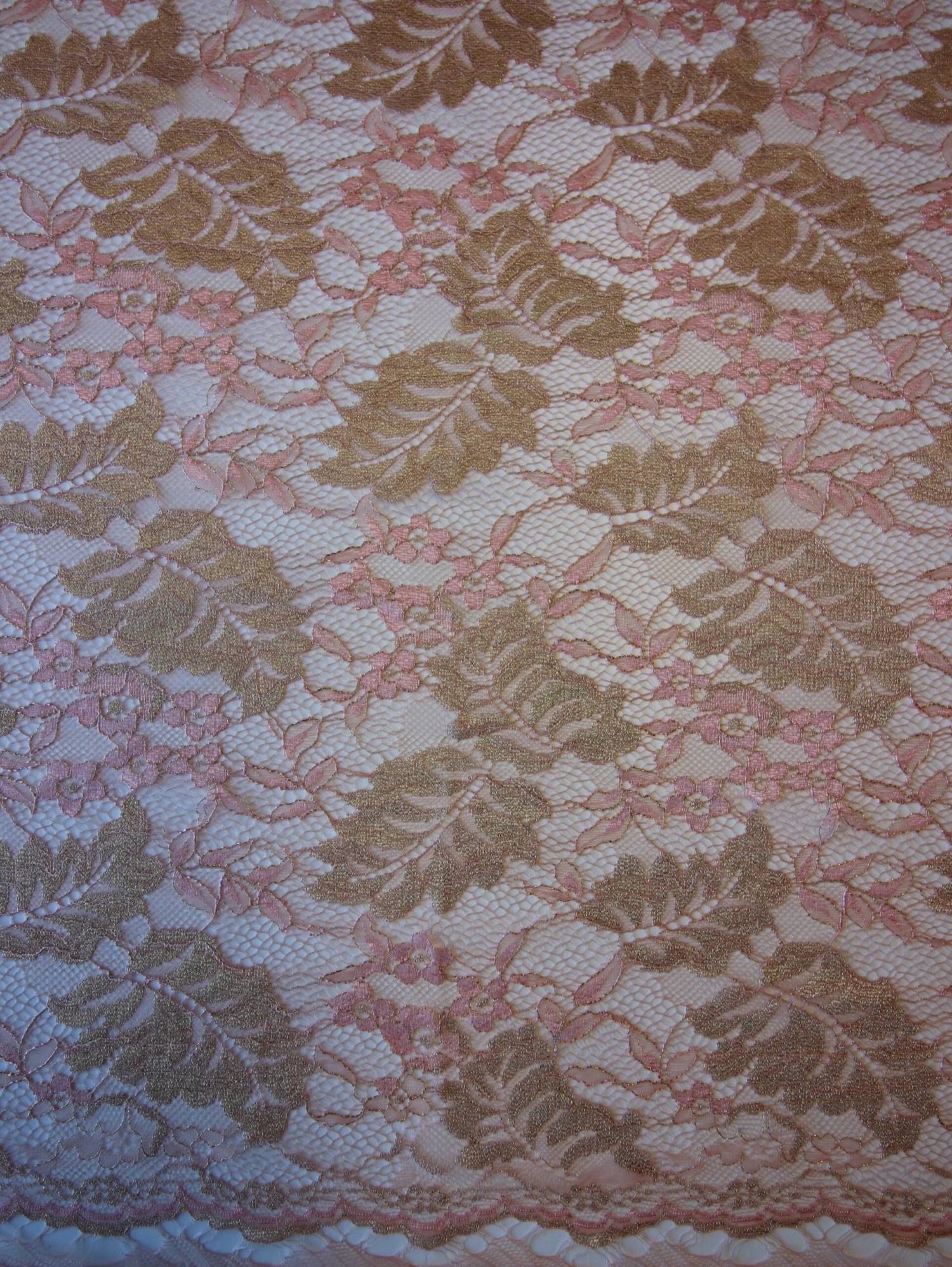 Peach Raschel Lace - Wren 4 Peach Raschel Lace - Wren - Image 2