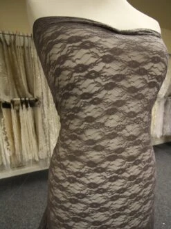 Pewter Grey Stretch Lace - Yvonne -Elegance in Lace PewterGreyLace Yvonne 1