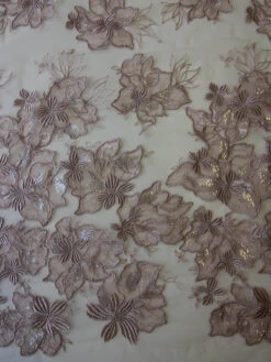 Pink Sequinned Embroidery Lace - Palma -Elegance in Lace PinkEmbroideredLace Palma