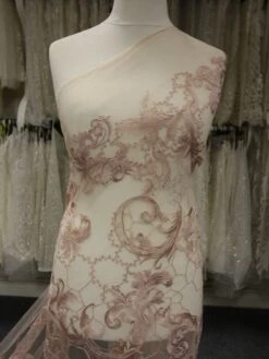 Pink Embroidery Lace - Sortil -Elegance in Lace PinkEmbroideredLace Sortil jpg