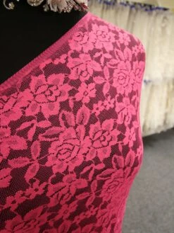 Candy Pink Raschel Stretch Lace - Evie -Elegance in Lace PinkLace Evie