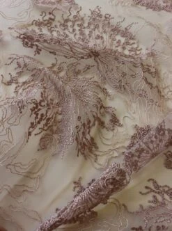 Pink Embroidered Lace - Ulla -Elegance in Lace PinkLace Ulla Closeup