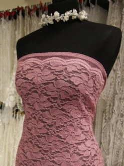 Pink Stretch Lace - Vindication -Elegance in Lace PinkStretchGlitterLace Vindication