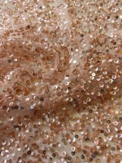 Pink Sequinned Lace - Steffi -Elegance in Lace PinksequinLace Steffi closeup