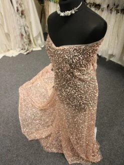 Pink Sequinned Lace - Steffi -Elegance in Lace PinksequinLace Steffidress