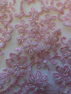 Peony Pink Lace - Alexandra -Elegance in Lace PowderPinkLace Alexandra