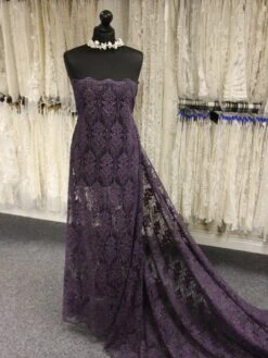 Purple Embroidered Lace – Mara -Elegance in Lace PurpleLace Mara