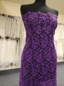Purple Guipure Lace - Reese -Elegance in Lace PurpleLace Reese