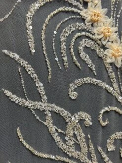 Champagne Beaded Lace - Rassinda -Elegance in Lace Rassinda 1