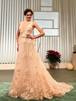 Pink 3D Lace - Rebecca -Elegance in Lace RebeccaPink