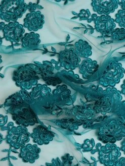 Teal Corded Lace - Riaz -Elegance in Lace RiazTeal
