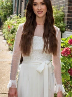 Ivory Sequinned & Beaded Tulle - Sensilla -Elegance in Lace SensillaandPepper f120a8c0 b406 4daf 84c3 d2ed29758bb0