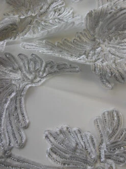 Silver Ribbon Lace - Bonnie -Elegance in Lace SilverLace Bonnie CloseUp