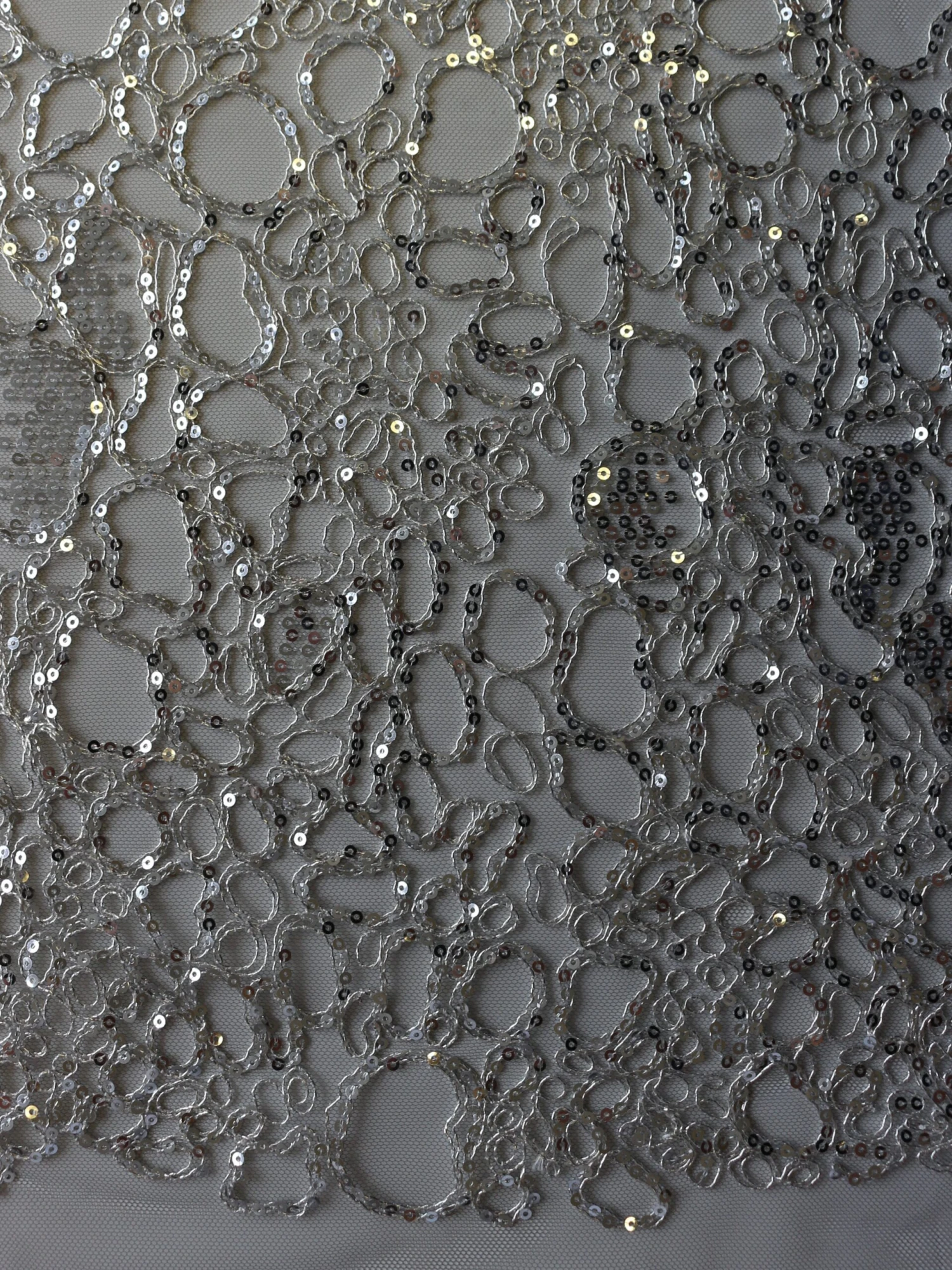 Silver Corded Lace - Raven 8 Silver Corded Lace - Raven - Image 6