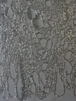 Silver Corded Lace - Raven 15 Silver Corded Lace - Raven -Elegance in Lace SilverLace Raven