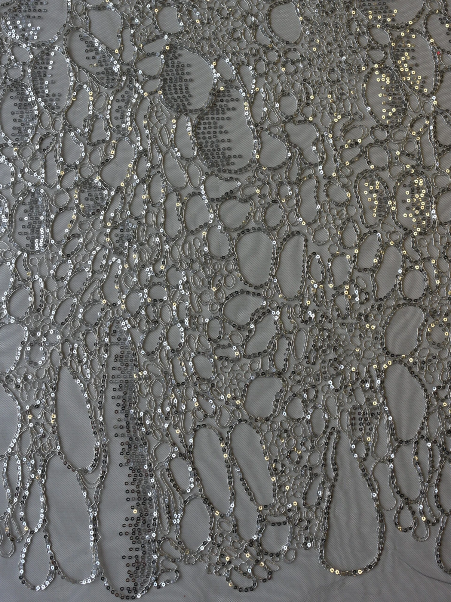 Silver Corded Lace - Raven 7 Silver Corded Lace - Raven - Image 5