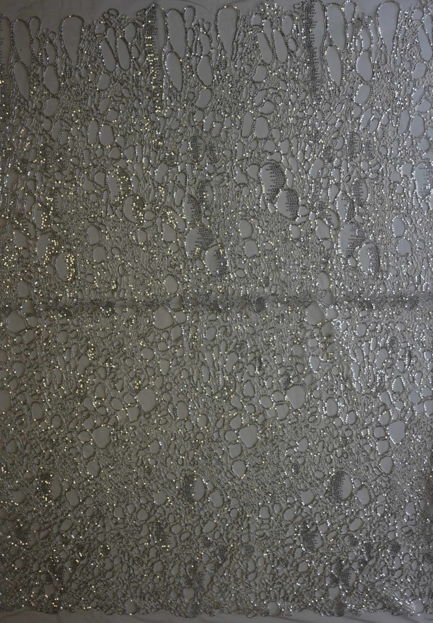 Silver Corded Lace - Raven 6 Silver Corded Lace - Raven - Image 4