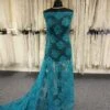 Teal Corded Lace - Riaz 1 Teal Corded Lace - Riaz -Elegance in Lace TealBridalLace Riaz