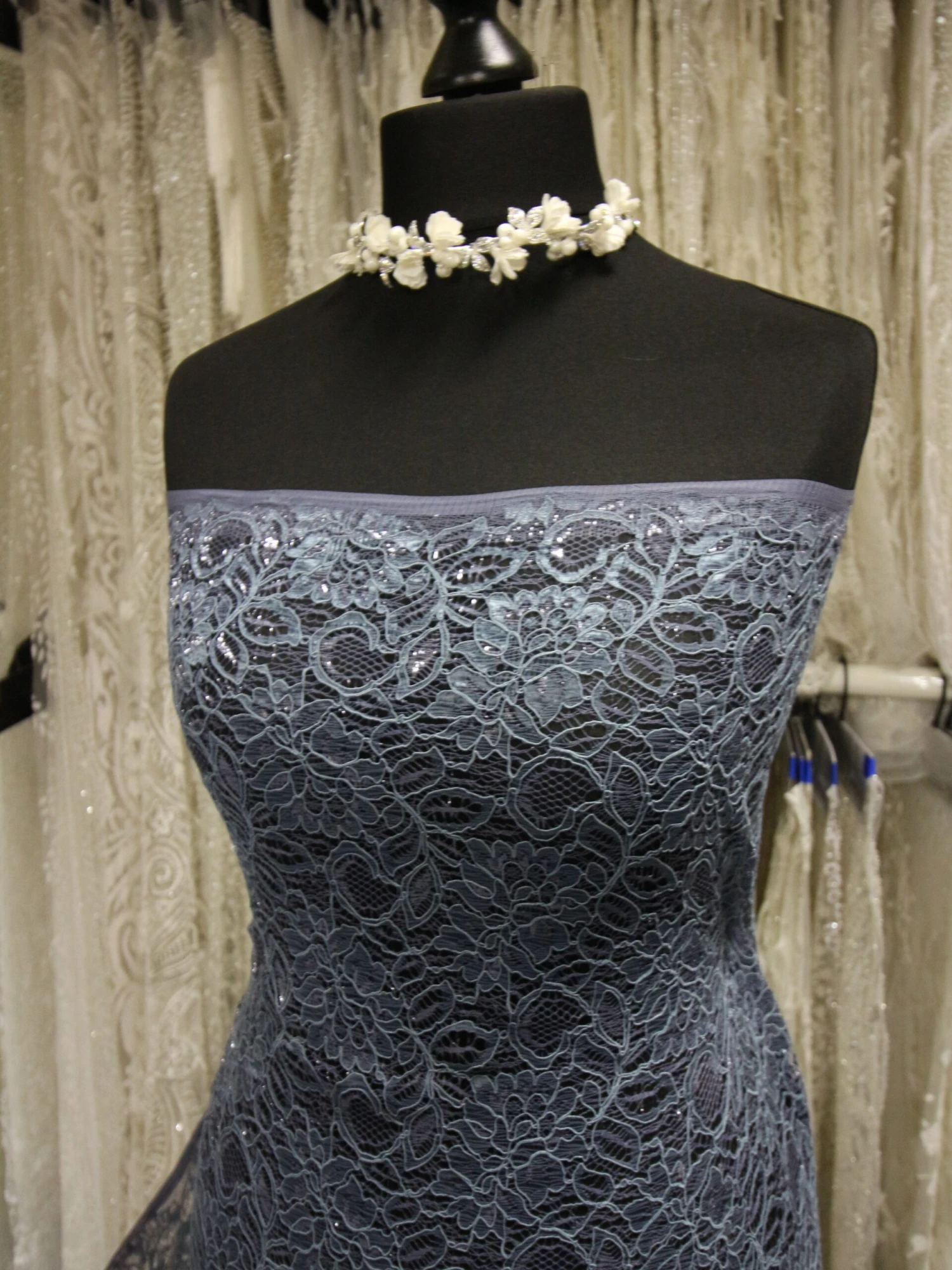 Teal Raschel Lace - Ezra 8 Teal Raschel Lace - Ezra - Image 6