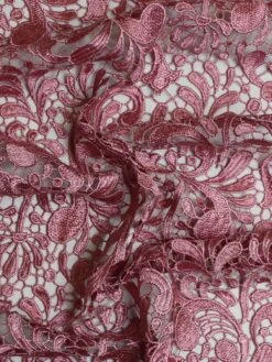 Coral Guipure Lace - Theresa -Elegance in Lace TheresaCoral