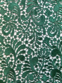 Green Guipure Lace - Theresa 15 Green Guipure Lace - Theresa -Elegance in Lace TheresaGreen 1