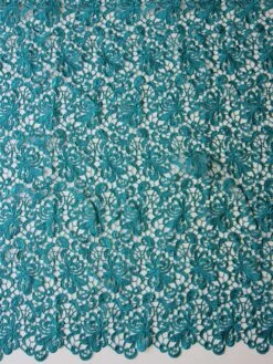 Turquoise Guipure Lace - Reese -Elegance in Lace TurquoiseguipureLace Reese