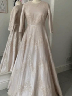 Champagne Sequined Lace - Twilight -Elegance in Lace TwilightChampagne