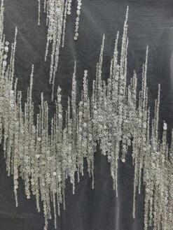 Silver Sequined Lace - Twilight 13 Silver Sequined Lace - Twilight -Elegance in Lace TwilightSilver