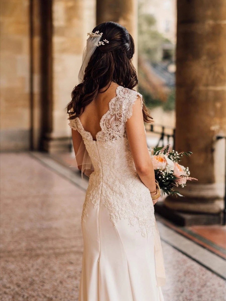 Ivory Beaded Lace - Victoria 10 Ivory Beaded Lace - Victoria - Image 8