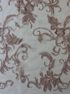 Pink Embroidered Lace - Viveca -Elegance in Lace VivecaPinkLace