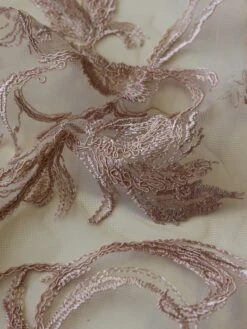Pink Embroidered Lace - Viveca -Elegance in Lace VivecaPinkLace CloseUp