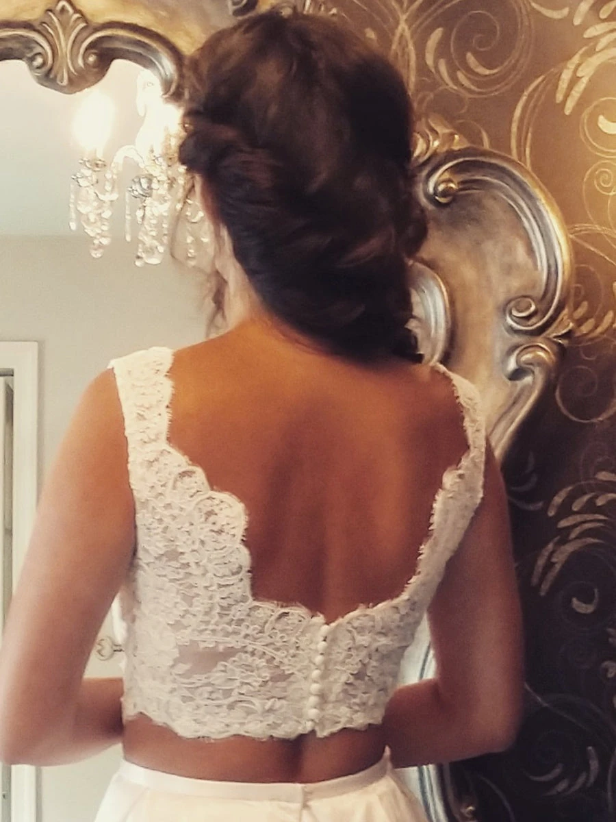 White Corded Lace - Amelia 5 White Corded Lace - Amelia - Image 3