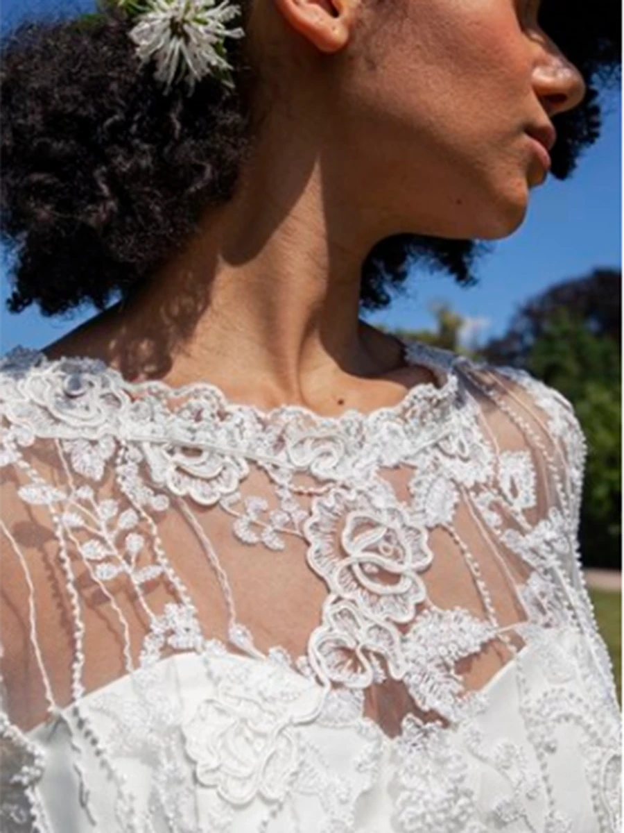 Ivory Corded And Beaded Lace – Rochelle 11 Ivory Corded And Beaded Lace – Rochelle - Image 9