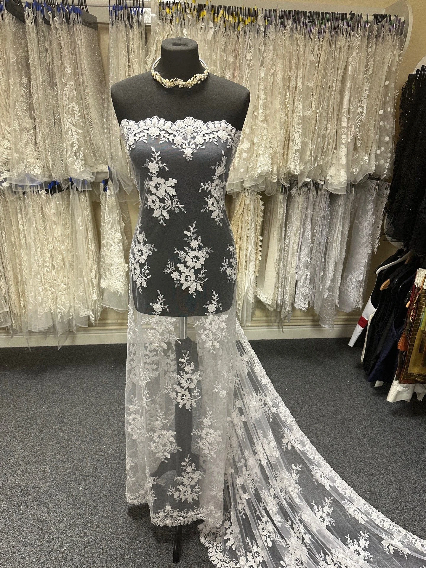 White Laser Lace - Olivia 3 White Laser Lace - Olivia