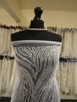 White Beaded & Sequinned Lace - Gillian -Elegance in Lace WhiteBeadedLace Gillian 0198065e f8ec 4b86 b800 25989766b9b6