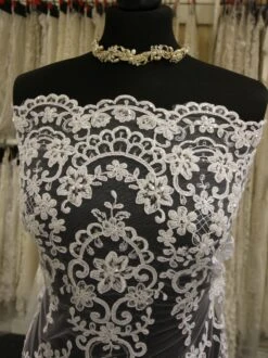 White Beaded Lace - Alexandra 15 White Beaded Lace - Alexandra -Elegance in Lace WhiteLace Alexandra